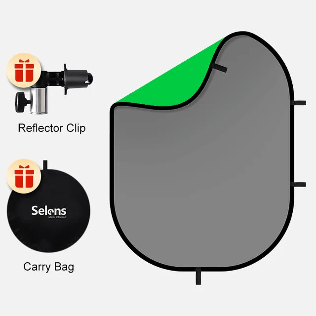 Foldable Green Blue Backdrop