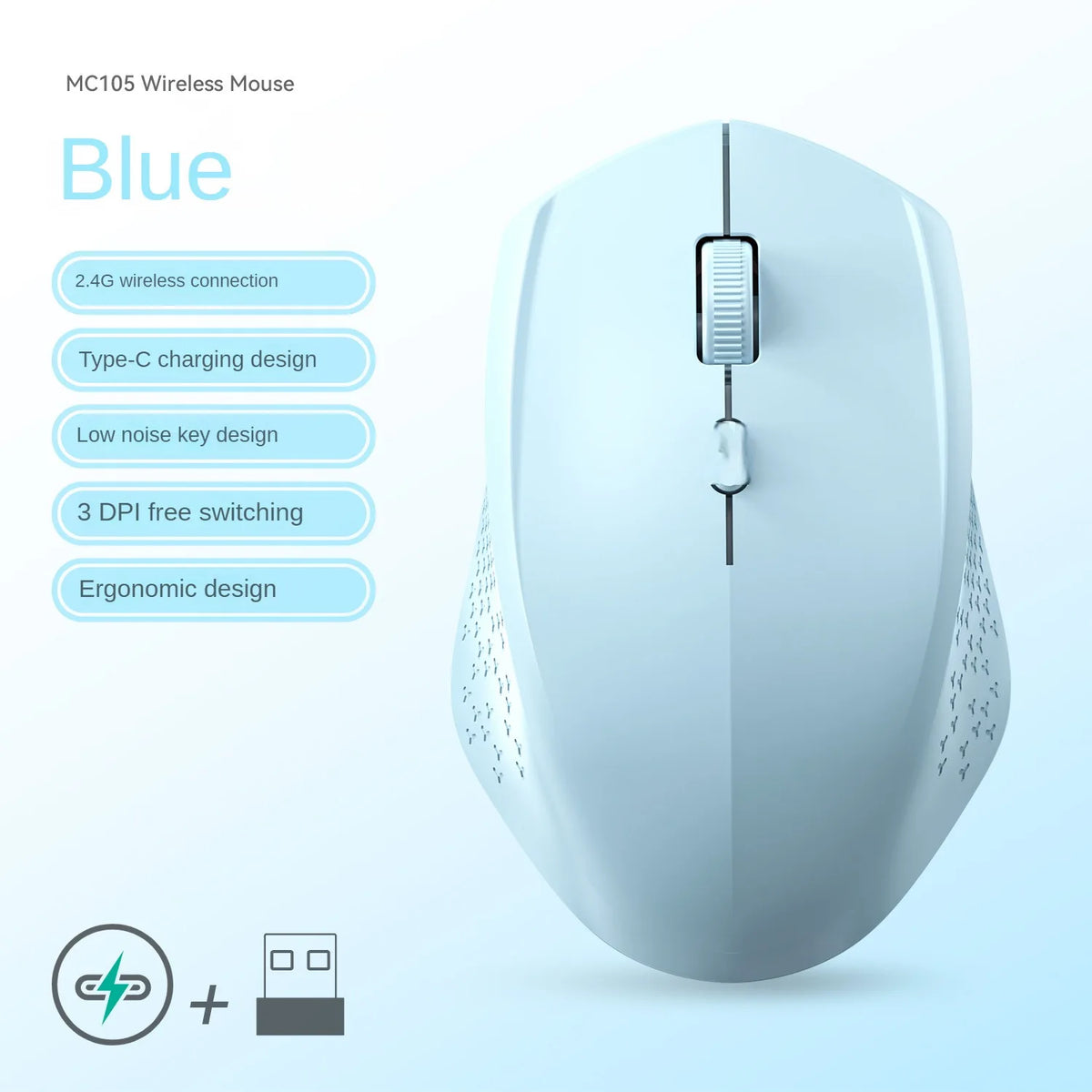 Silent Dual-Mode Wireless Mouse