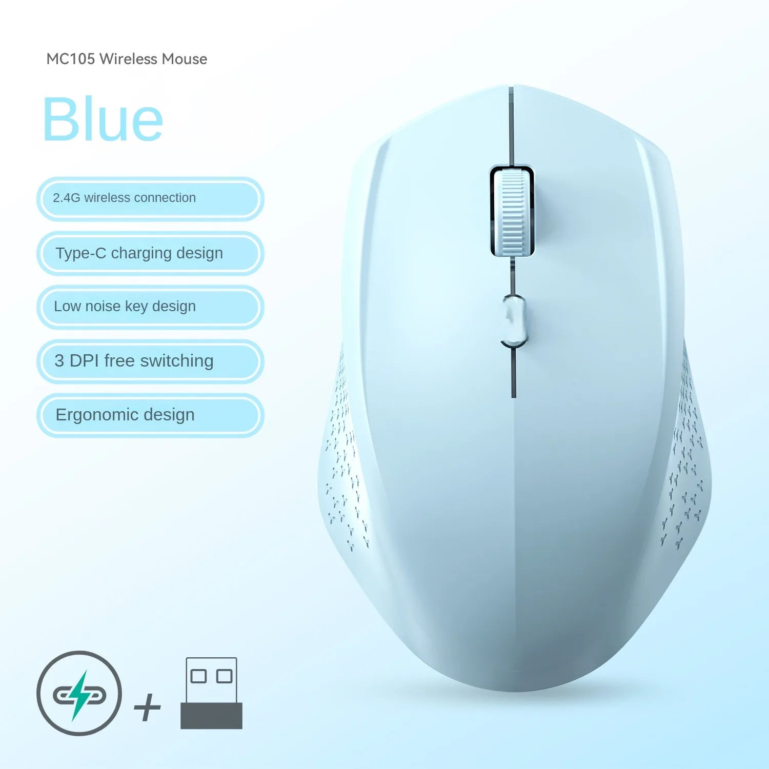 Silent Dual-Mode Wireless Mouse