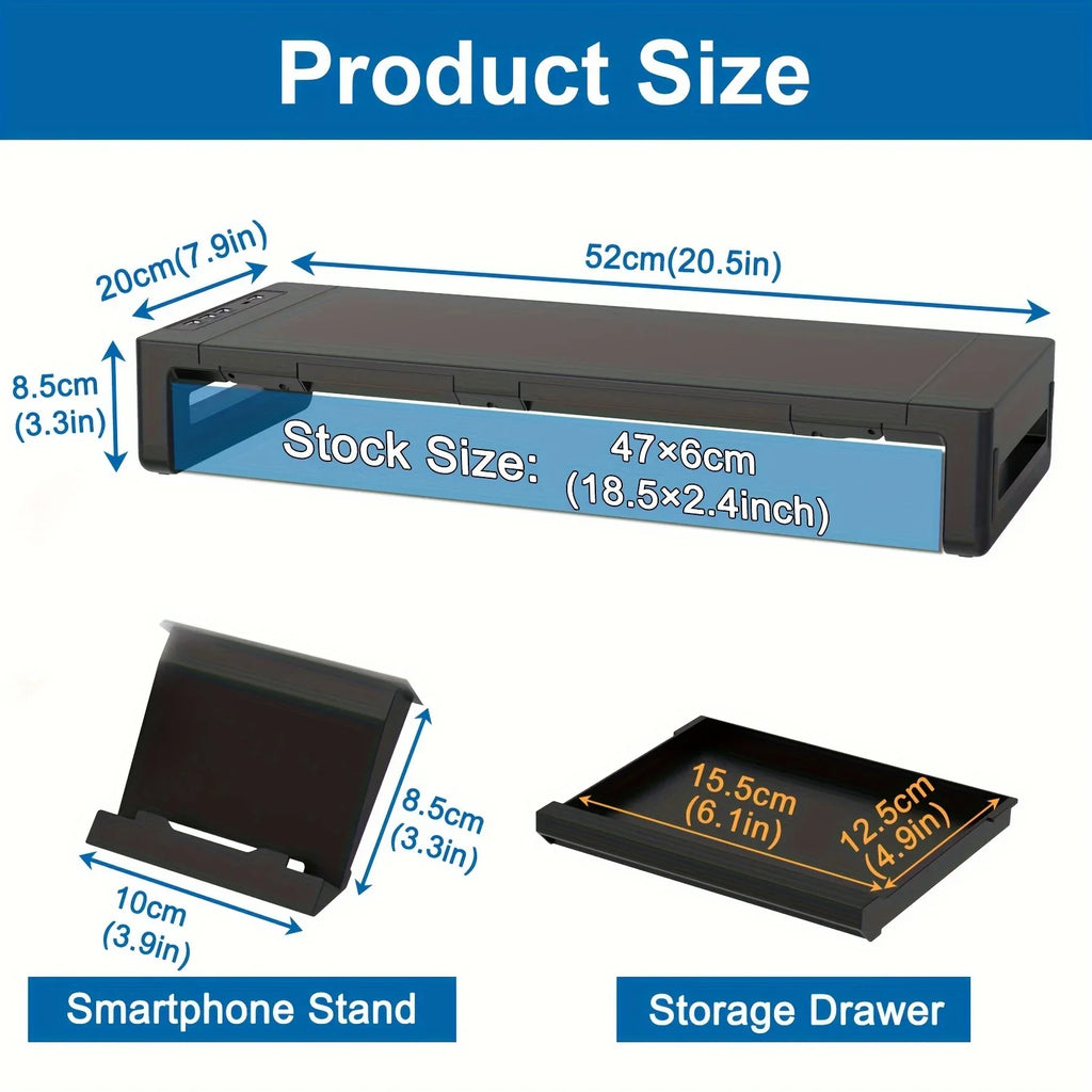 Adjustable Monitor Riser Stand