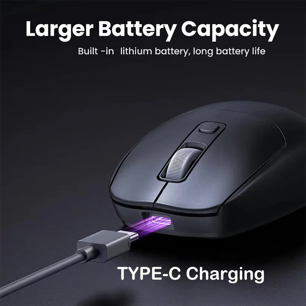 Silent Dual-Mode Wireless Mouse