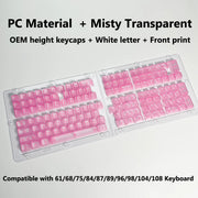 Transparent RGB Keyboard Keycaps