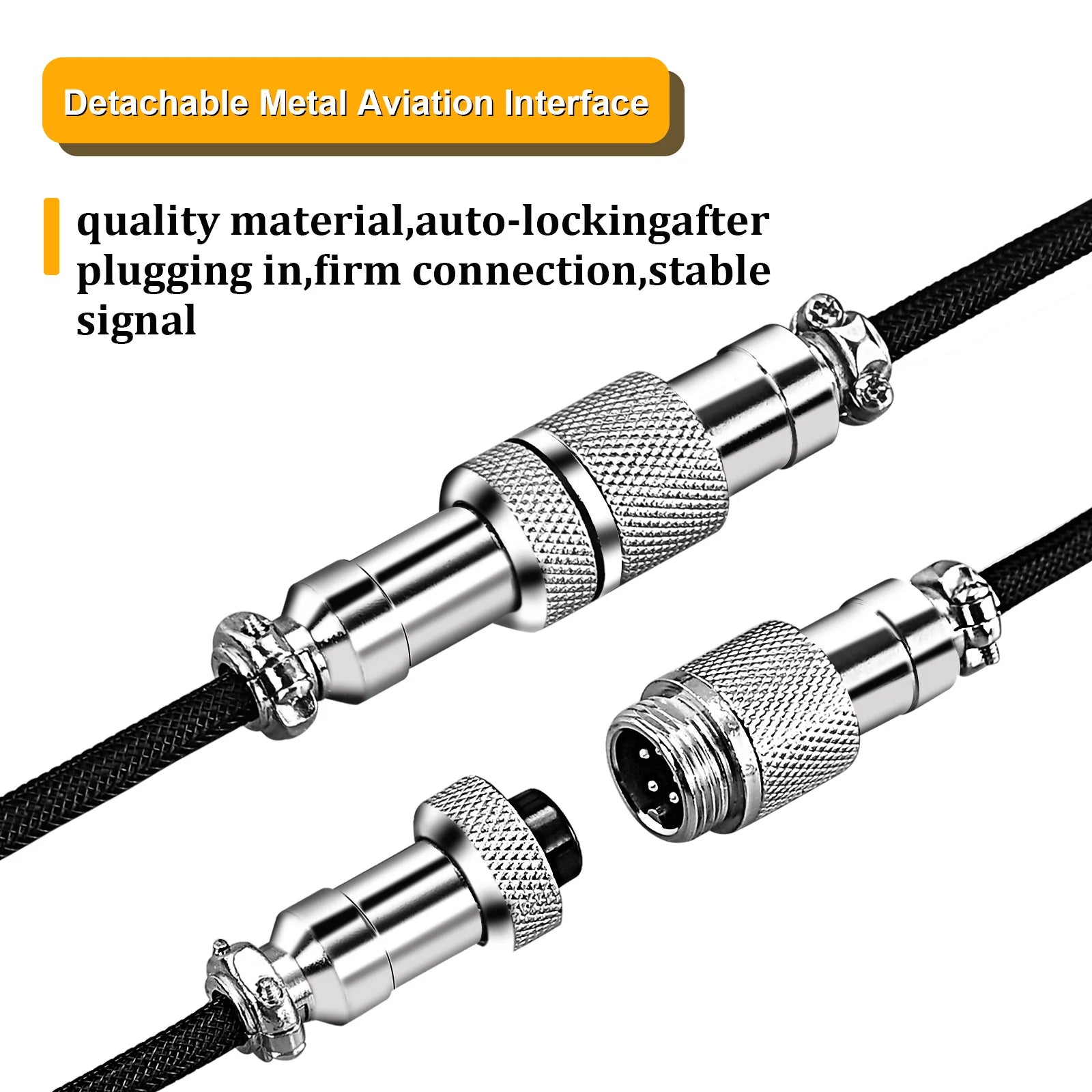 Coiled USB-C Keyboard Cable