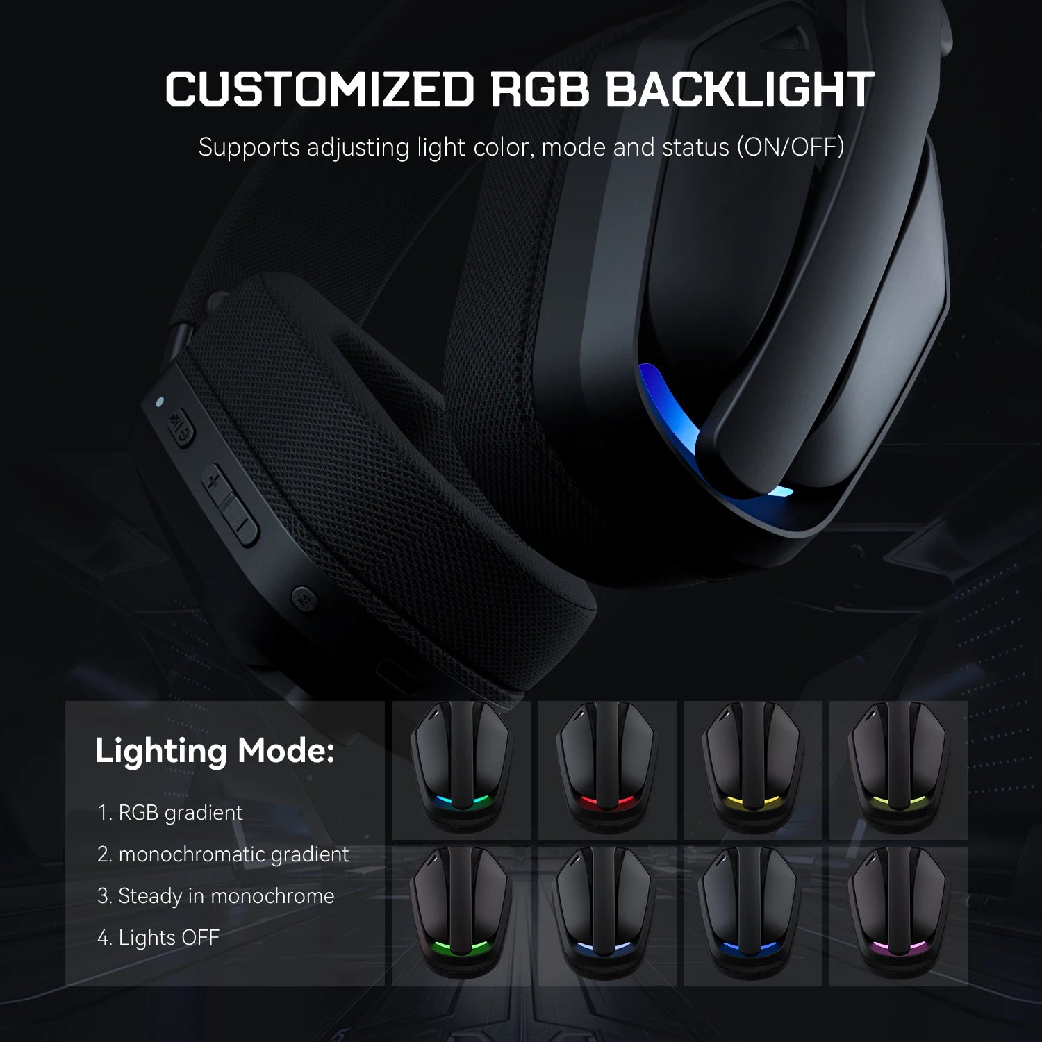 EKSA Wireless RGB Headset