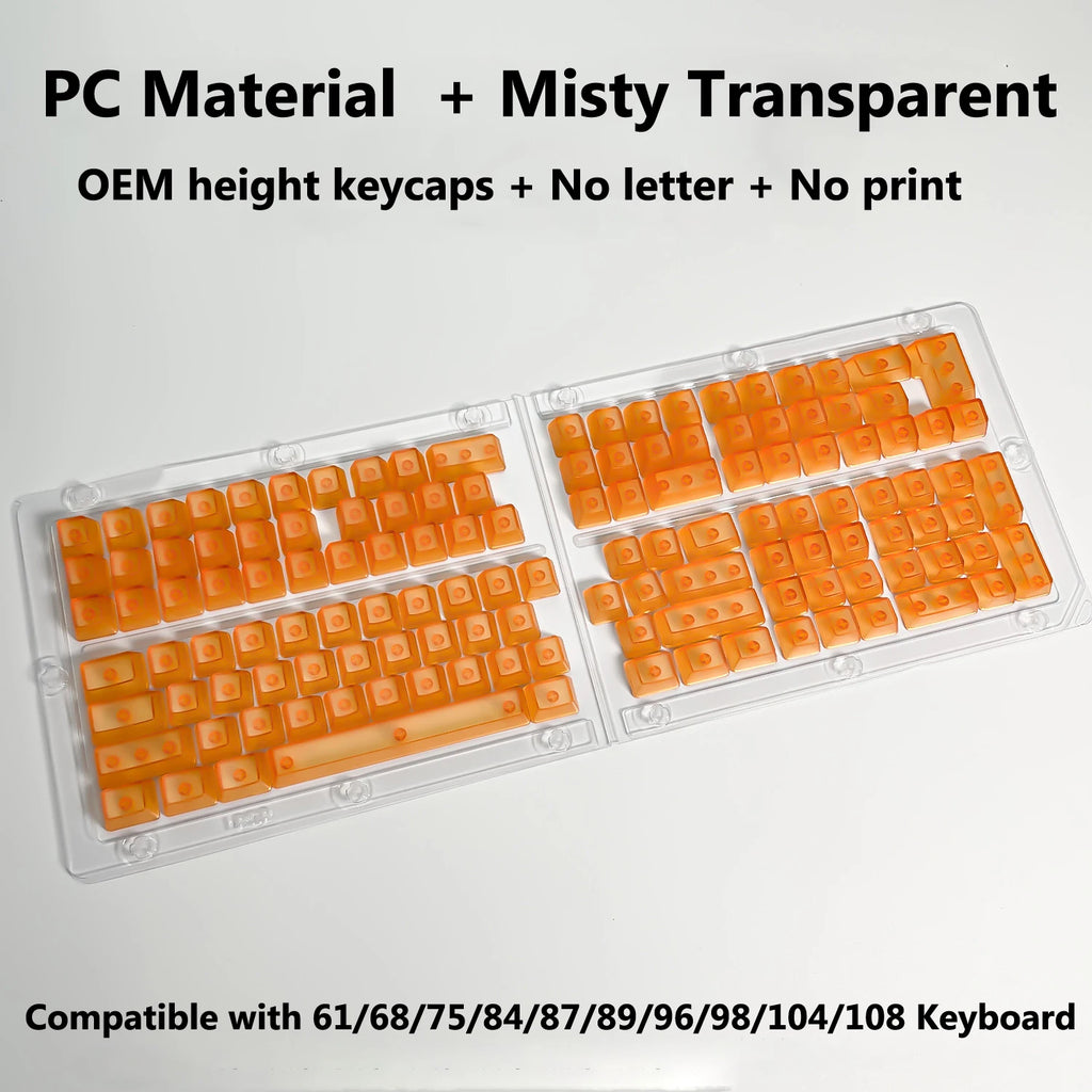 Transparent RGB Keyboard Keycaps