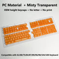Transparent RGB Keyboard Keycaps
