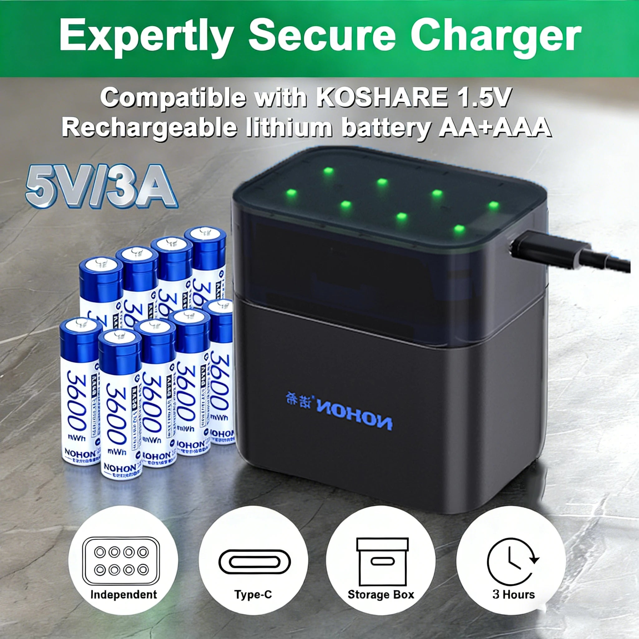 Rechargeable AA AAA Batteries