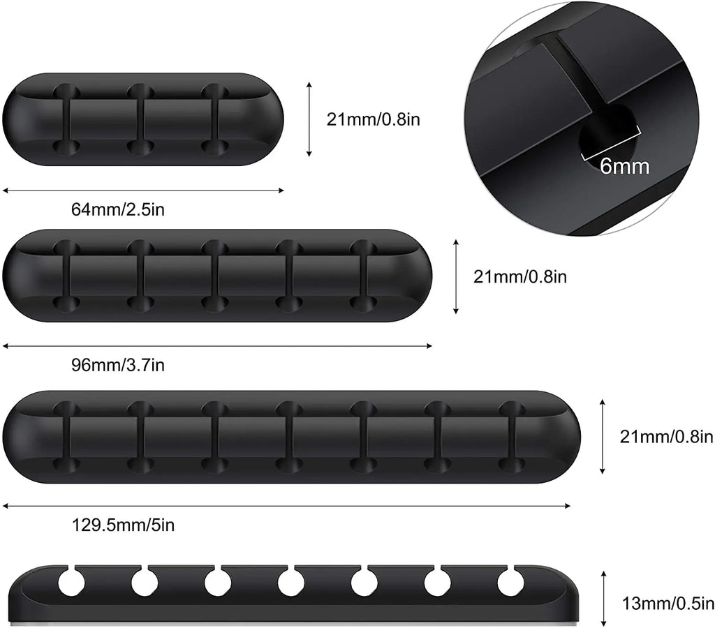 Silicone Desktop Cable Organizer