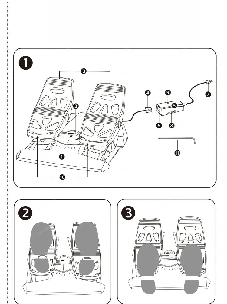 Professional Flight Rudder Pedals