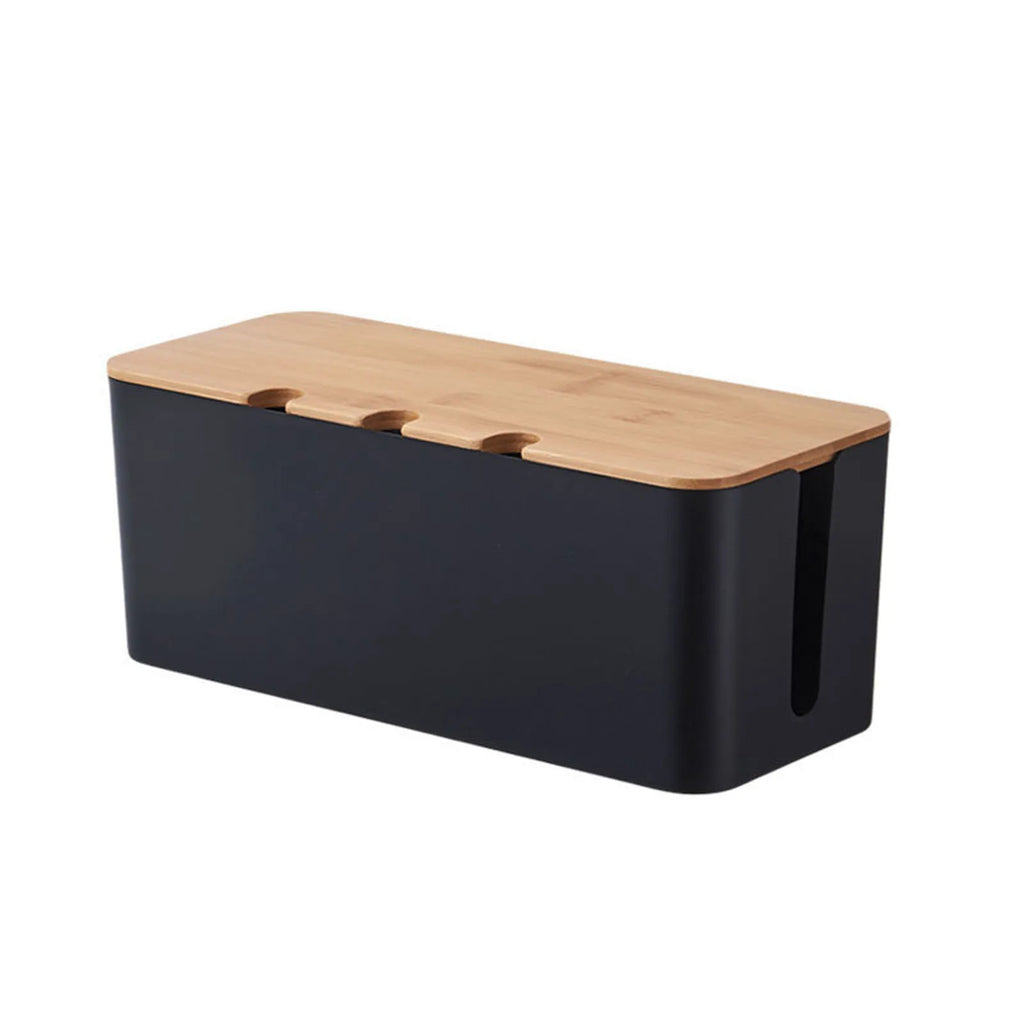 Wooden-Style Cable Management Box