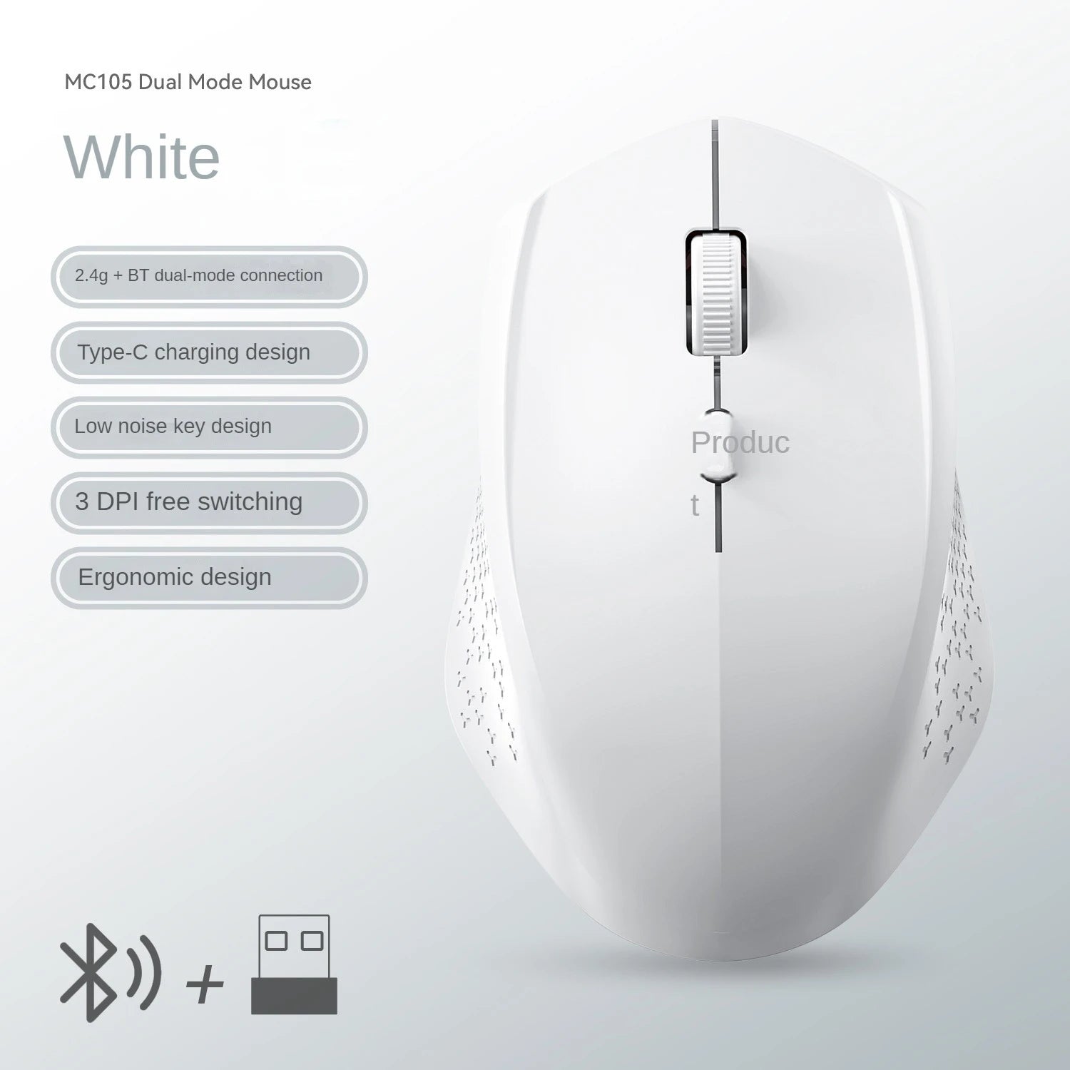 Silent Dual-Mode Wireless Mouse