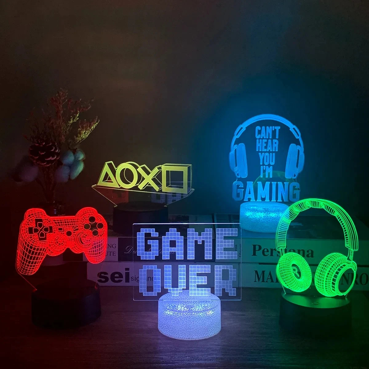 3D Gaming Setup Lamp
