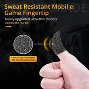 Anti-Sweat Mobile Gaming Finger Sleeves