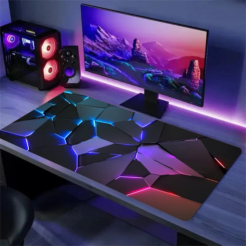 Geometric Non-Slip Gaming Mousepad