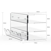 Three-Tier Acrylic Keyboard Stand