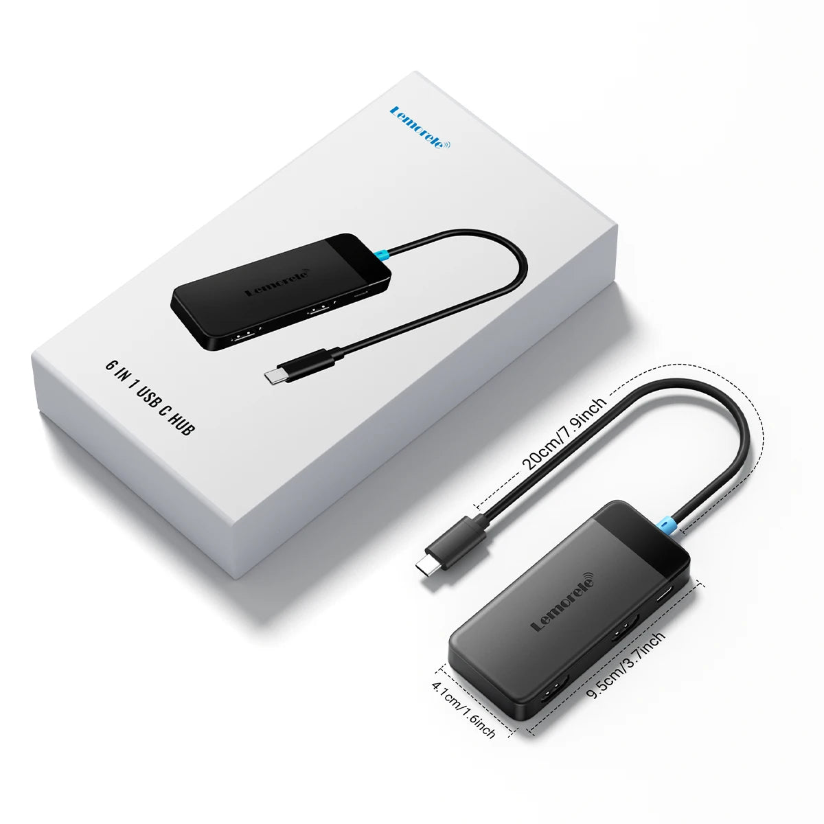 Lemorele 6-in-1 USB-C Hub