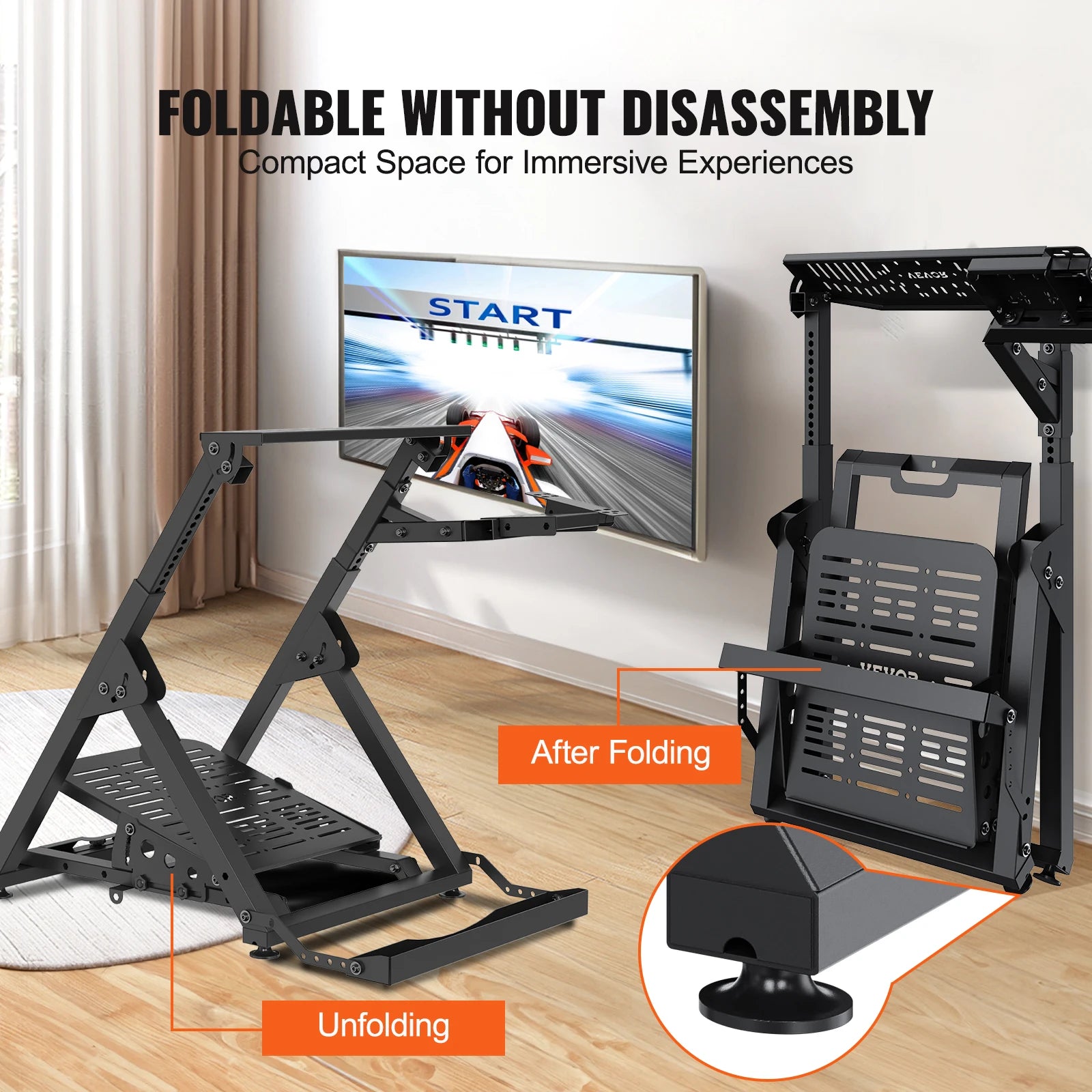 Foldable Racing Wheel Stand