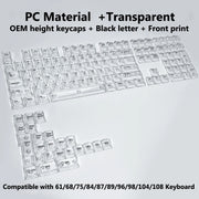 Transparent RGB Keyboard Keycaps