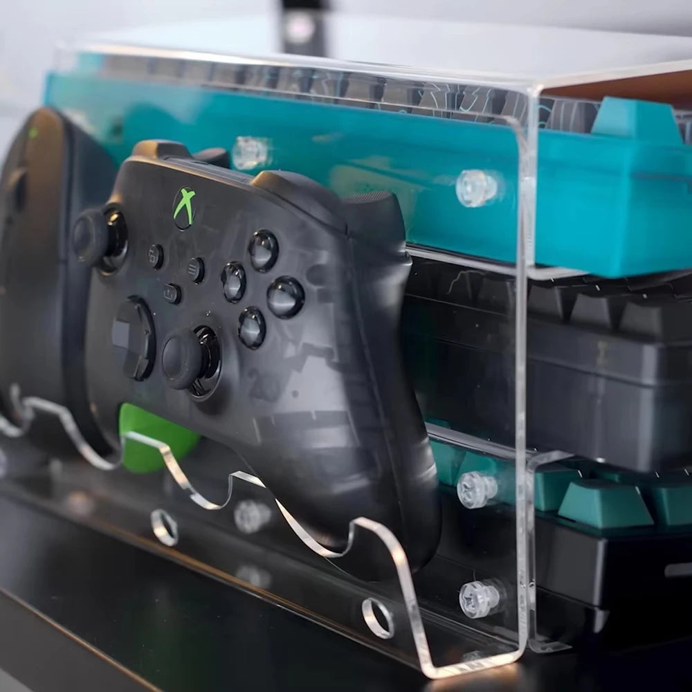 Three-Tier Acrylic Keyboard Stand