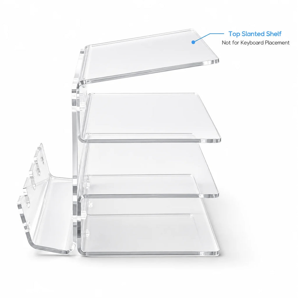 Three-Tier Acrylic Keyboard Stand