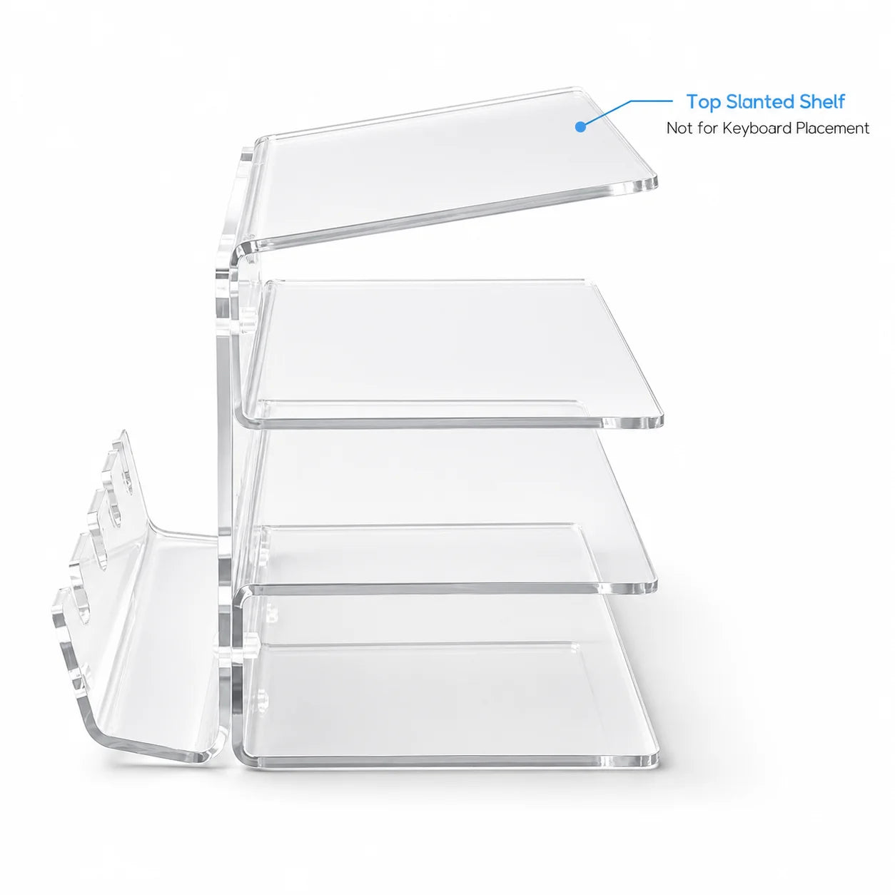 Three-Tier Acrylic Keyboard Stand