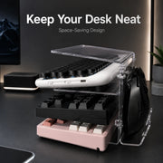 Three-Tier Acrylic Keyboard Stand