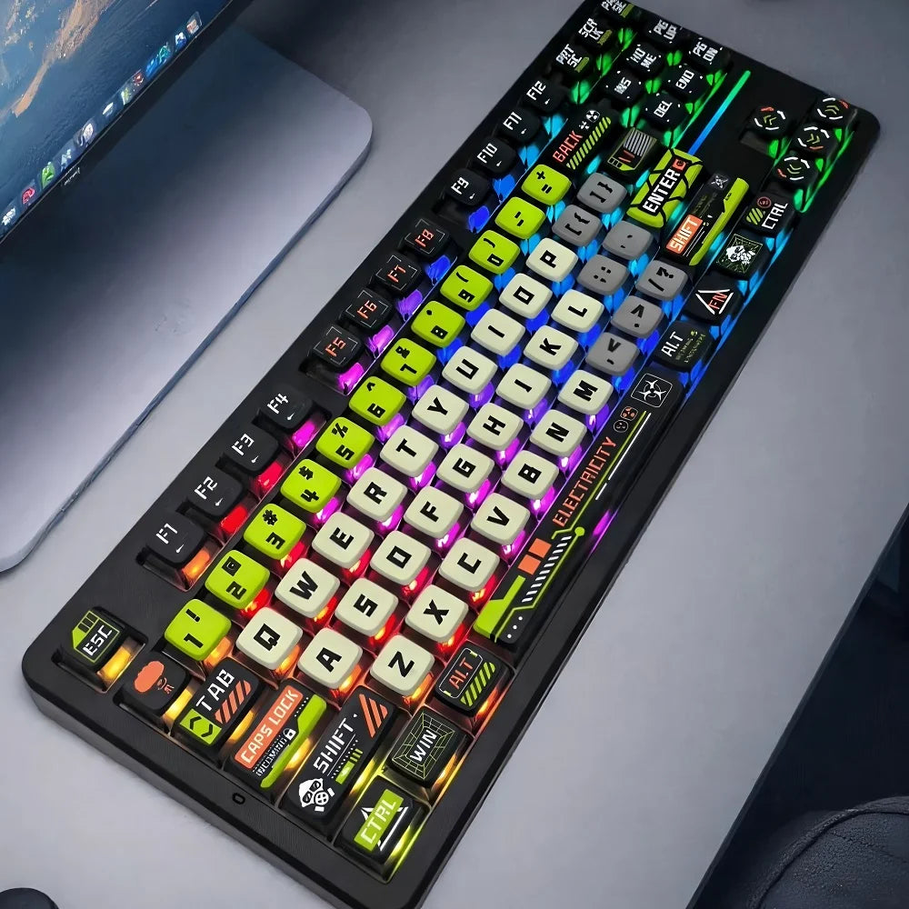 Transparent Pudding Keyboard Keycaps