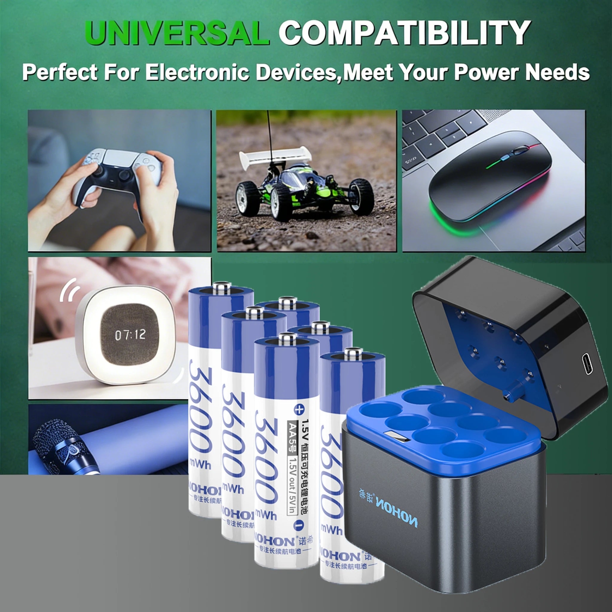Rechargeable AA AAA Batteries