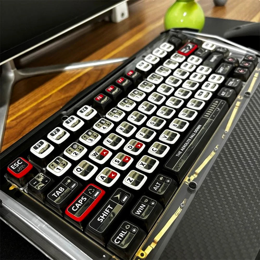 Transparent Pudding Keyboard Keycaps