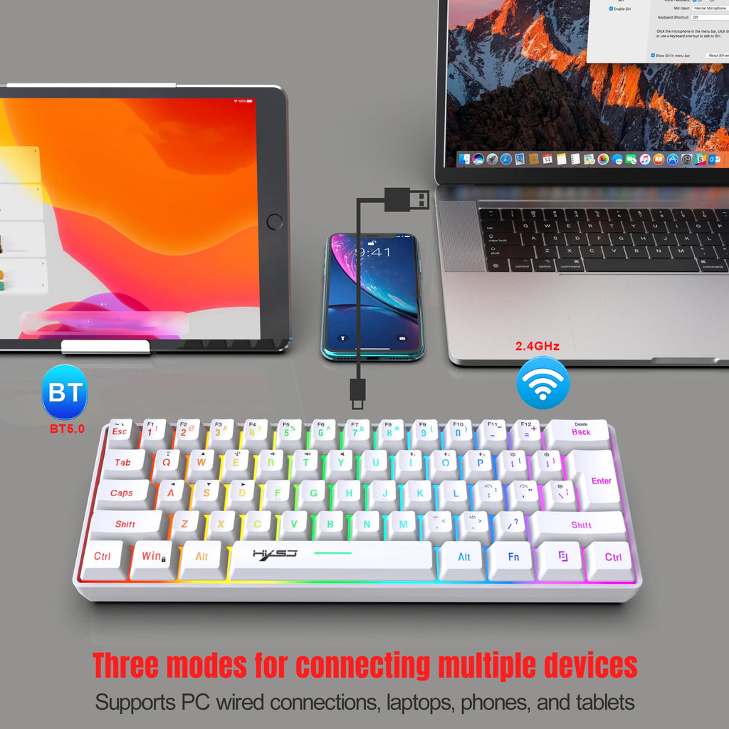 Compact Tri-Mode Gaming Keyboard