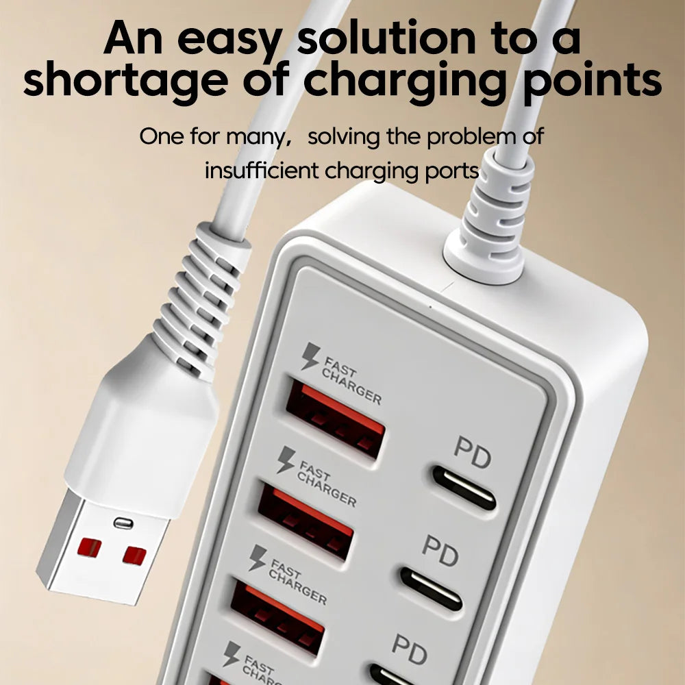 12-Port USB Charging Station