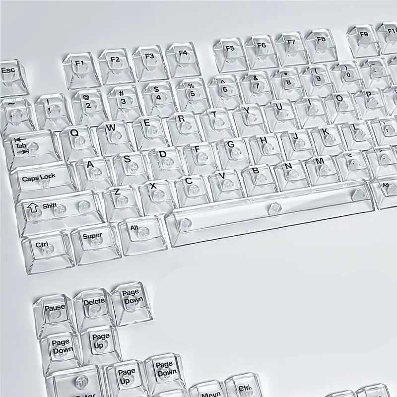 Transparent RGB Keyboard Keycaps