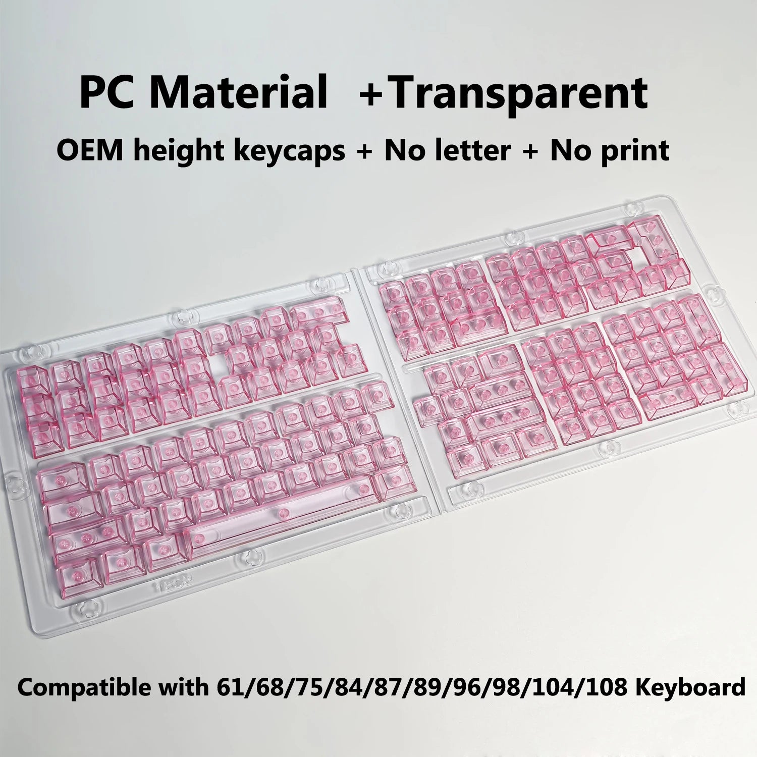 Transparent RGB Keyboard Keycaps