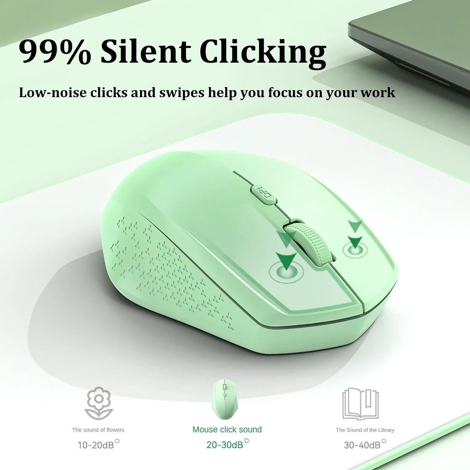 Silent Dual-Mode Wireless Mouse