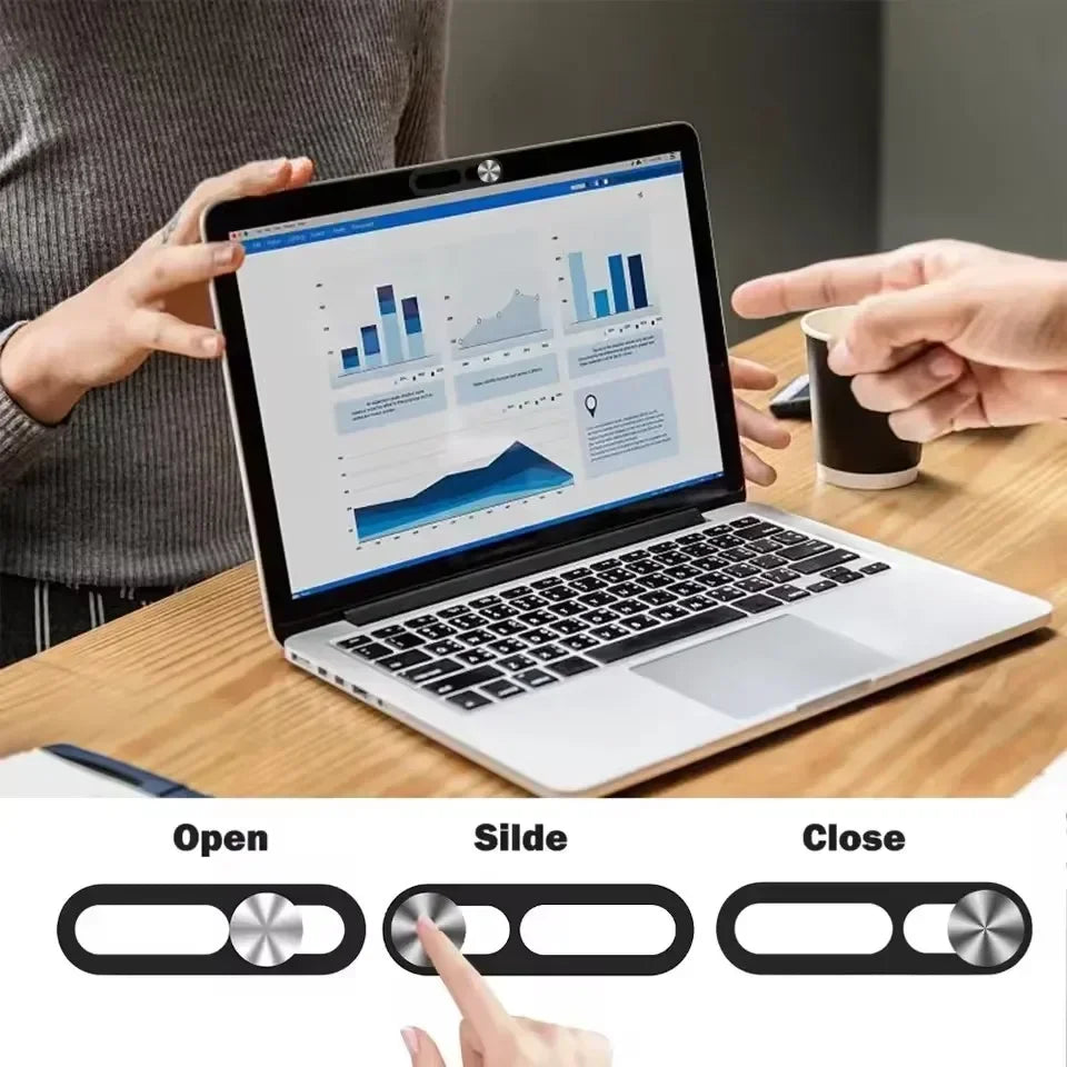 Sliding Webcam Privacy Covers