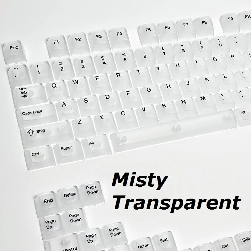 Transparent RGB Keyboard Keycaps