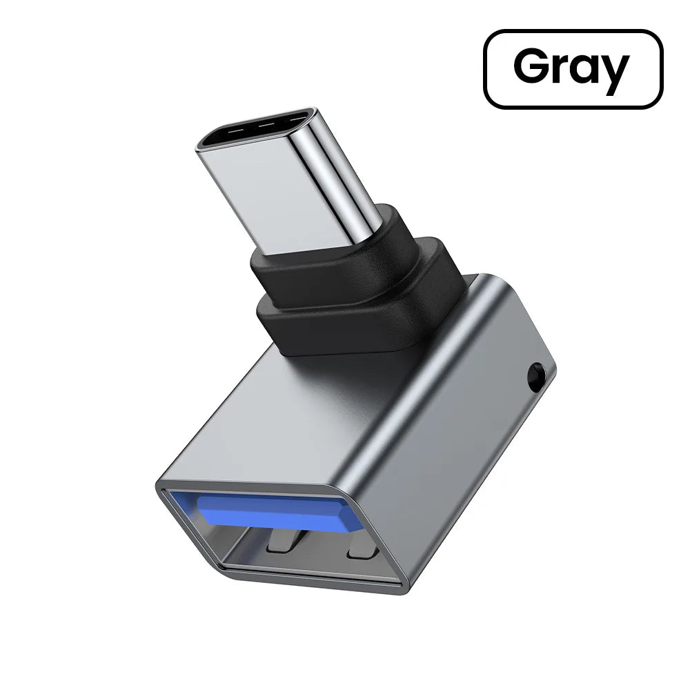 Right-Angle USB-C Female Adapter