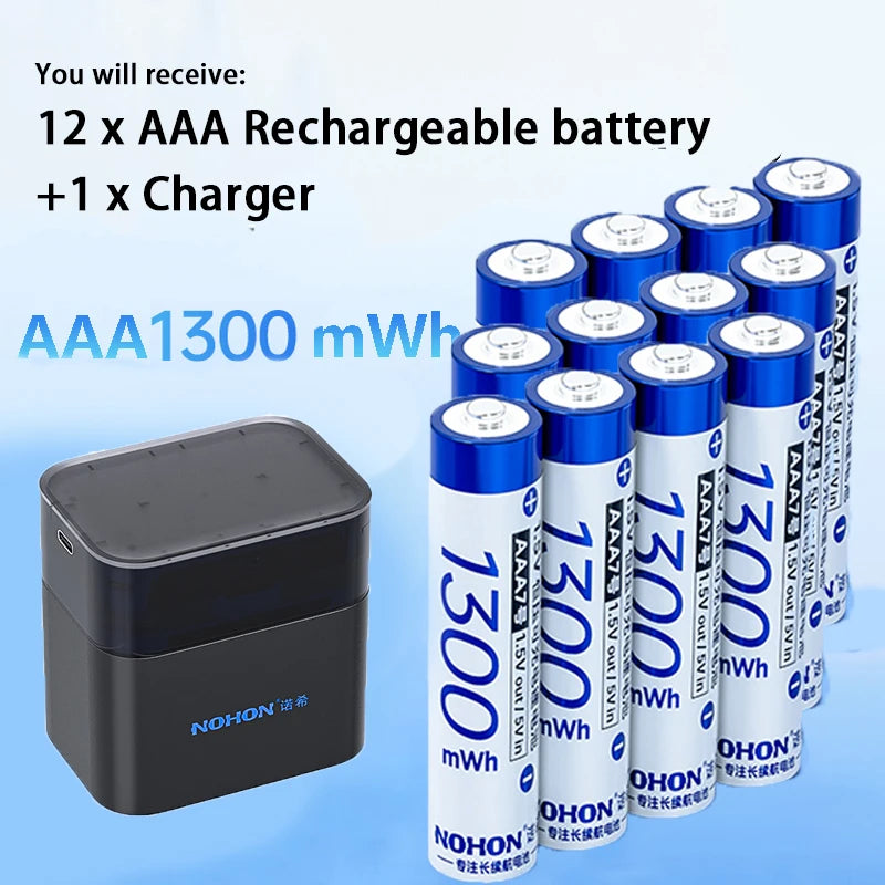 Rechargeable AA AAA Batteries