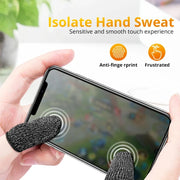 Anti-Sweat Mobile Gaming Finger Sleeves