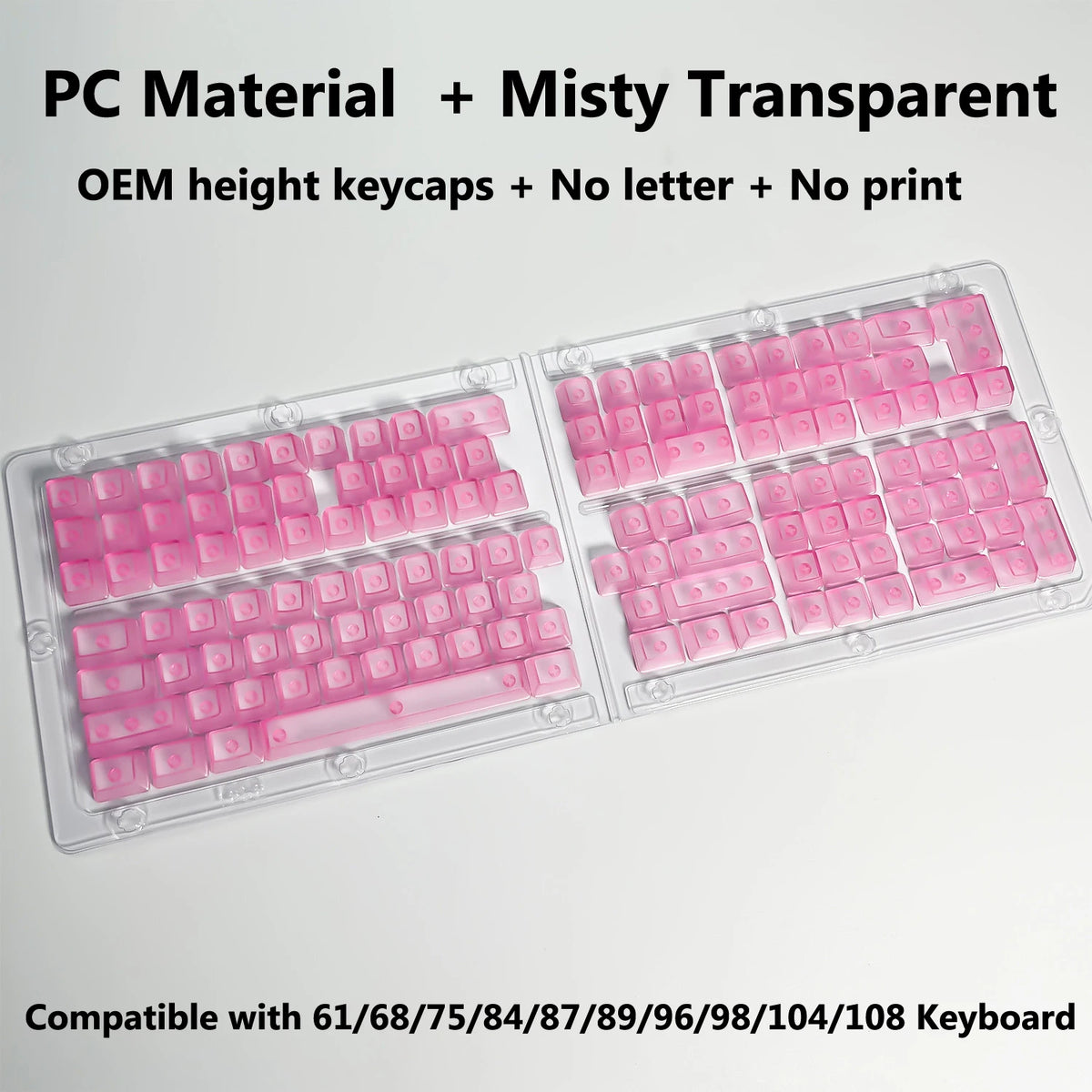 Transparent RGB Keyboard Keycaps