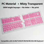 Transparent RGB Keyboard Keycaps