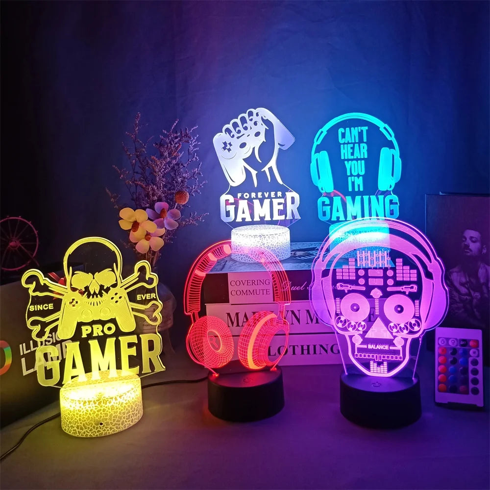 3D Gaming Setup Lamp
