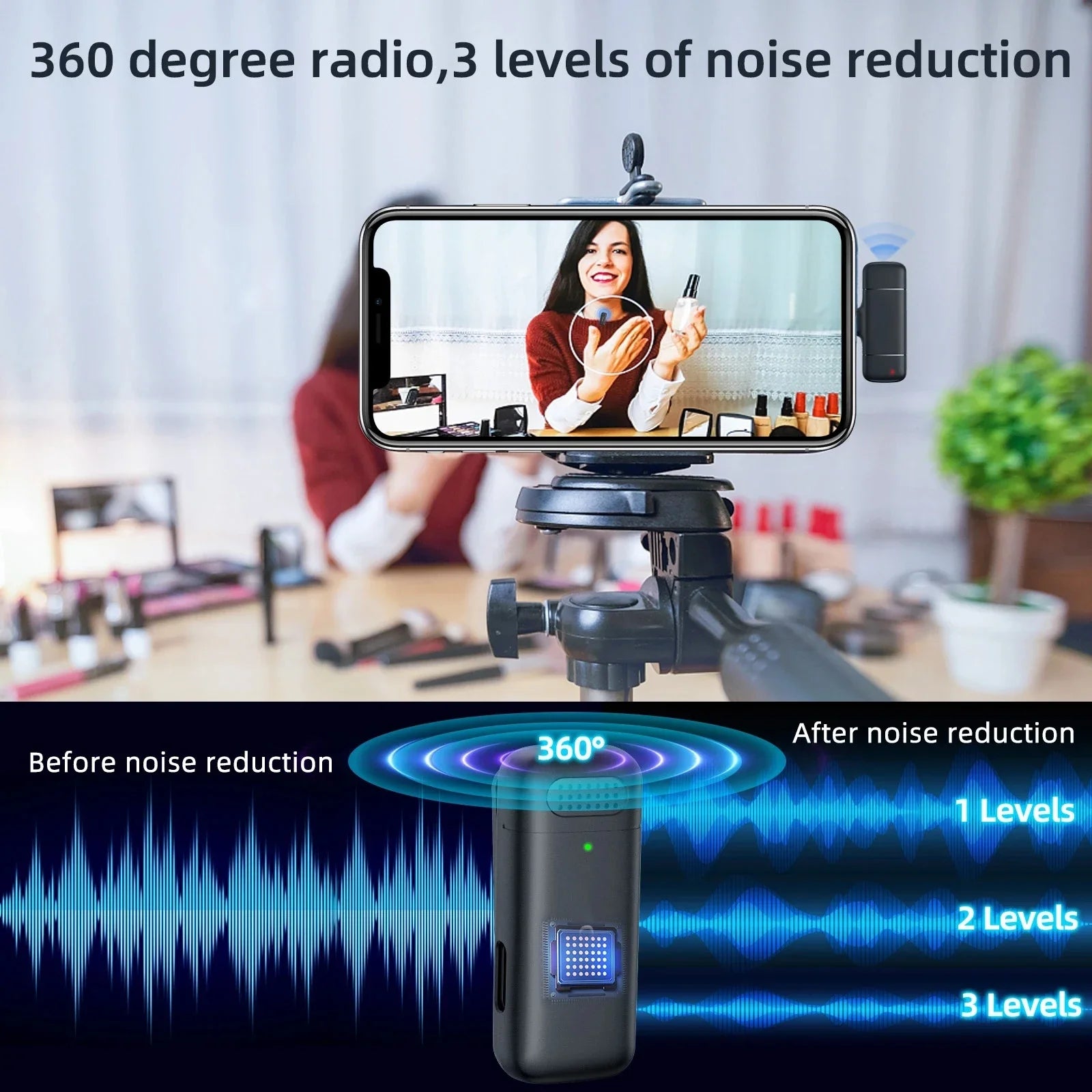 Wireless Lavalier Gaming Microphone