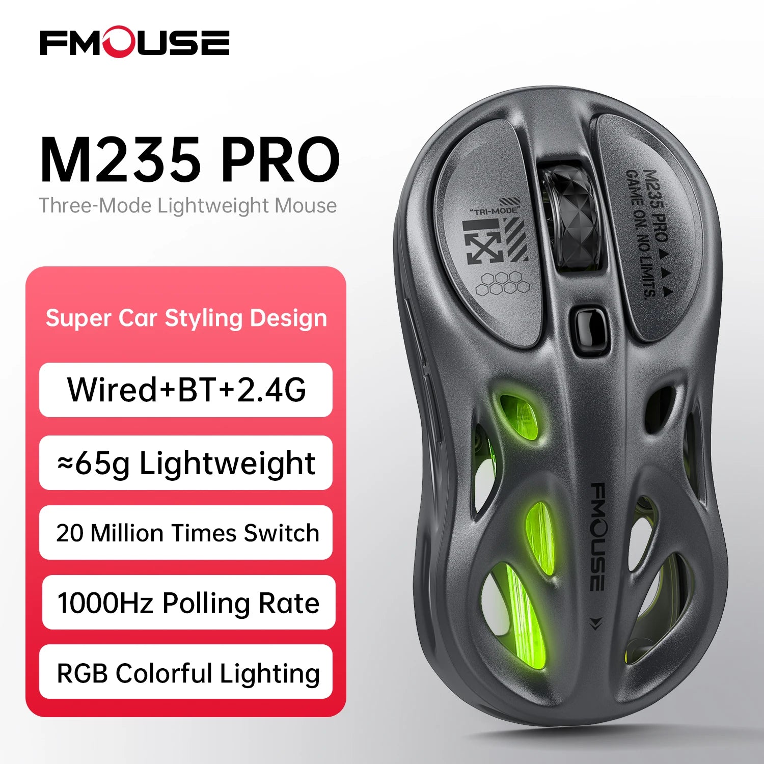Tri-Mode RGB Gaming Mouse