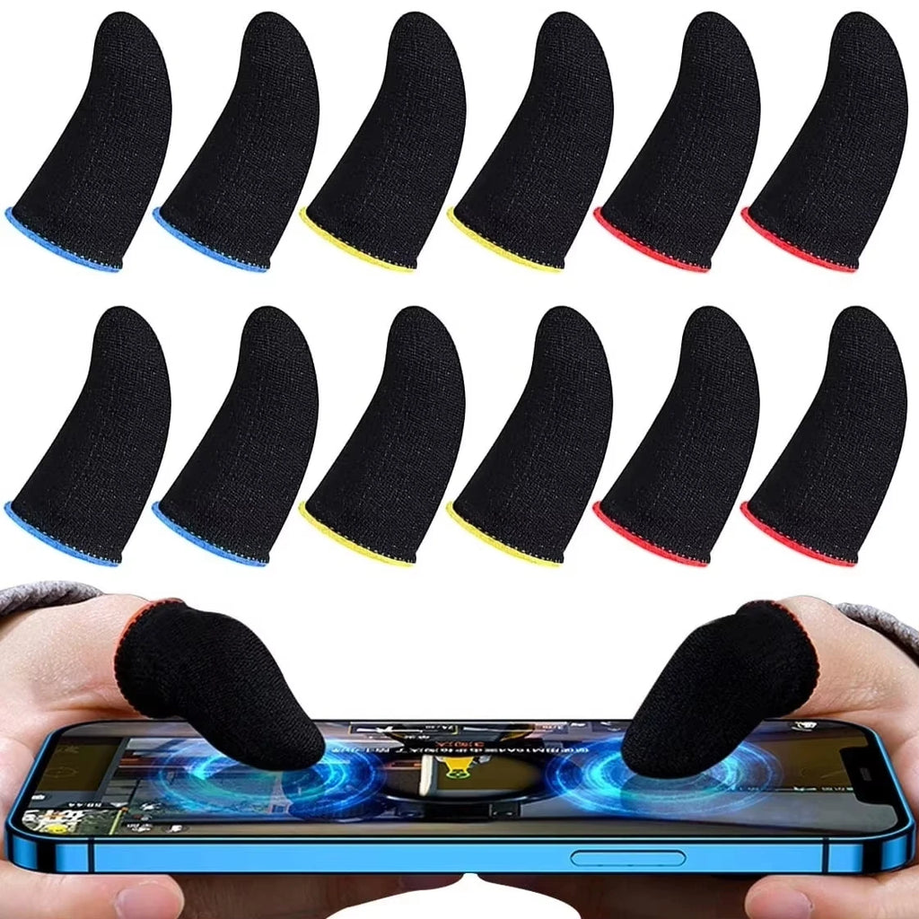 Anti-Sweat Mobile Gaming Finger Sleeves